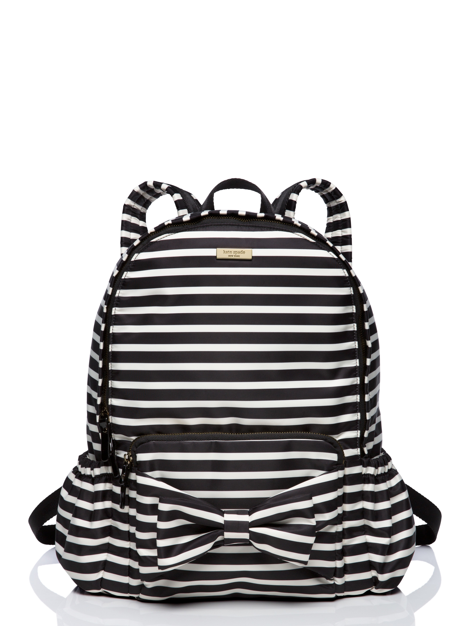 Kate Spade Synthetic Back To School Backpack in Black/Cream Stripe (Black) Lyst